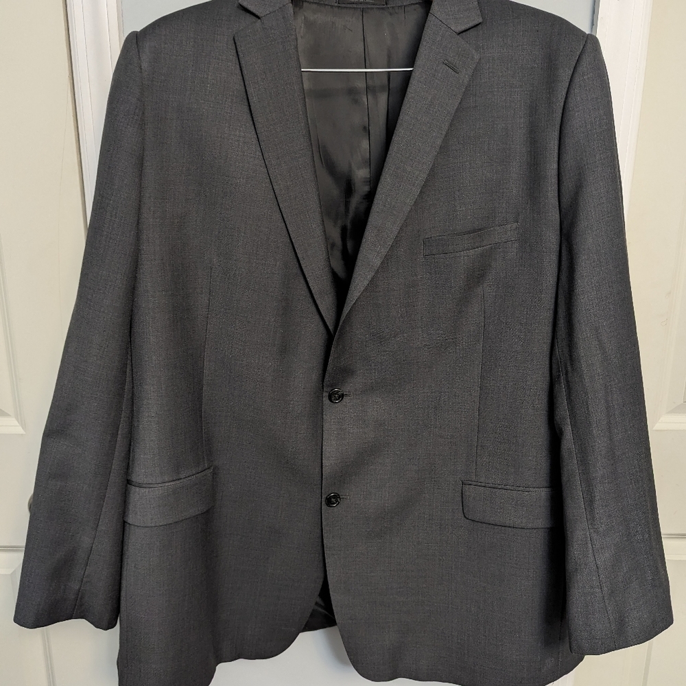 Joseph Abboud Men's Suit, Wool blend, 50L/44L, Gray, fully lined